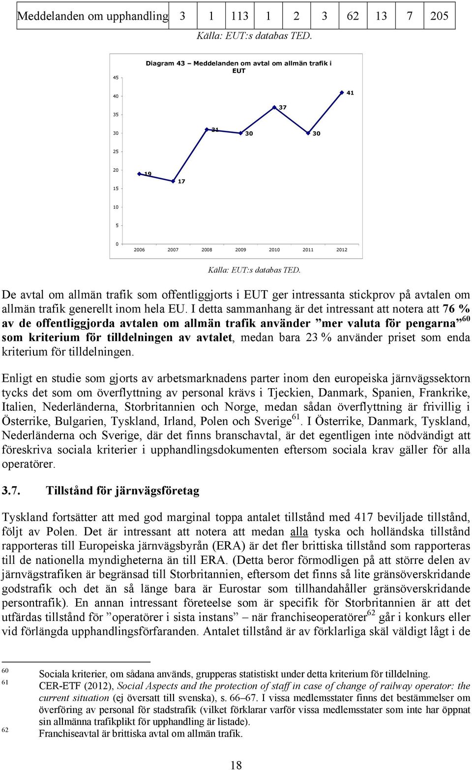 De avtal om allmän trafik som offentliggjorts i EUT ger intressanta stickprov på avtalen om allmän trafik generellt inom hela EU.