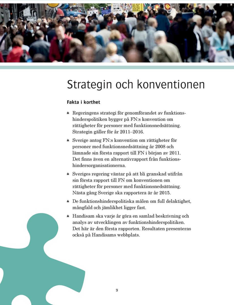 Det finns även en alternativrapport från funktionshindersorganisationerna.