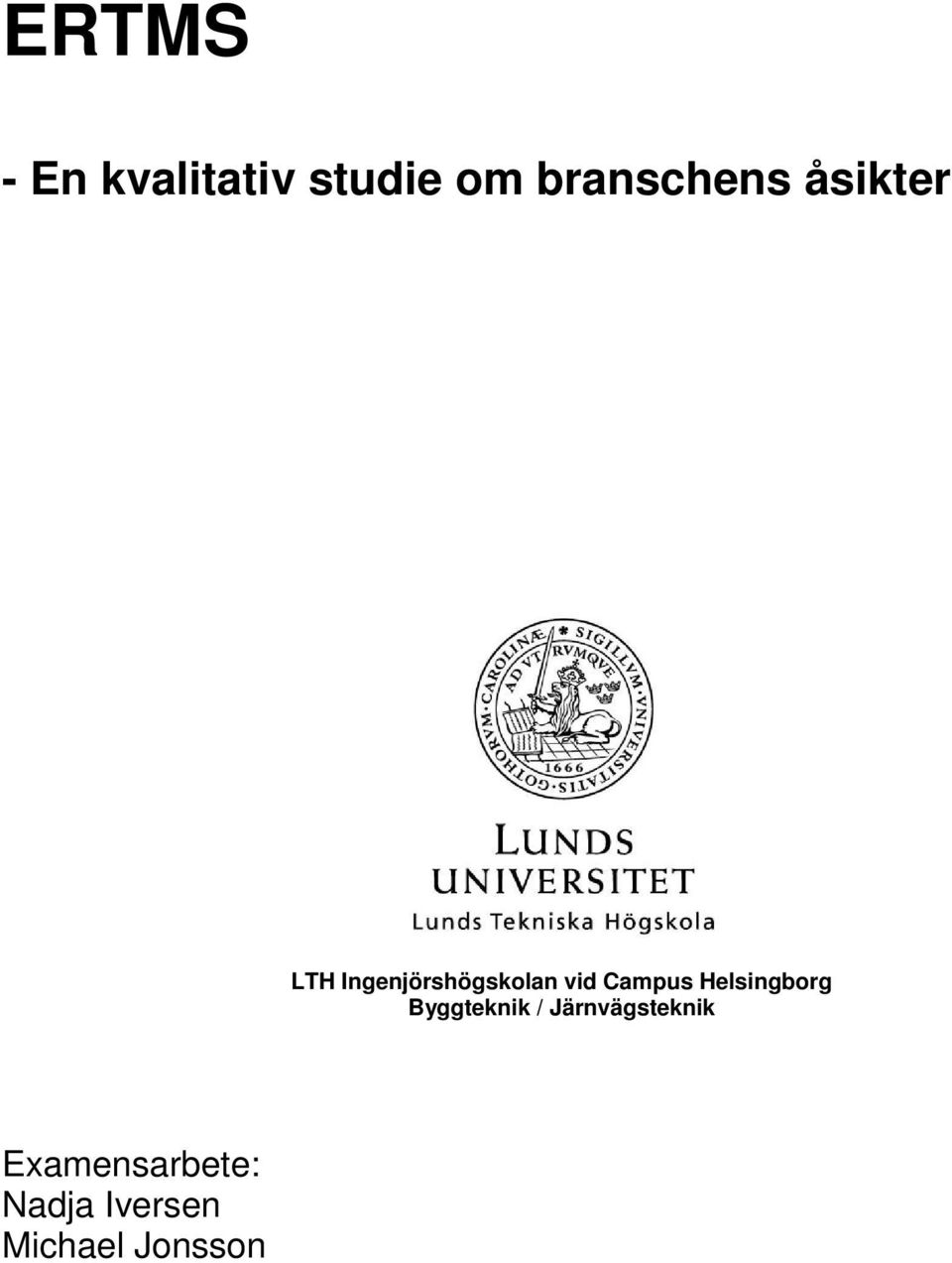 Helsingborg Byggteknik / Järnvägsteknik