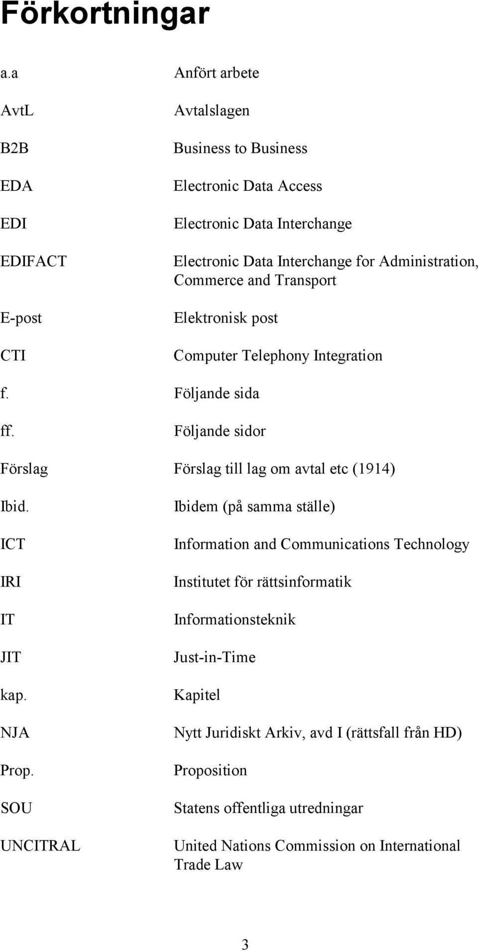 Administration, Commerce and Transport Elektronisk post Computer Telephony Integration f. Följande sida ff.