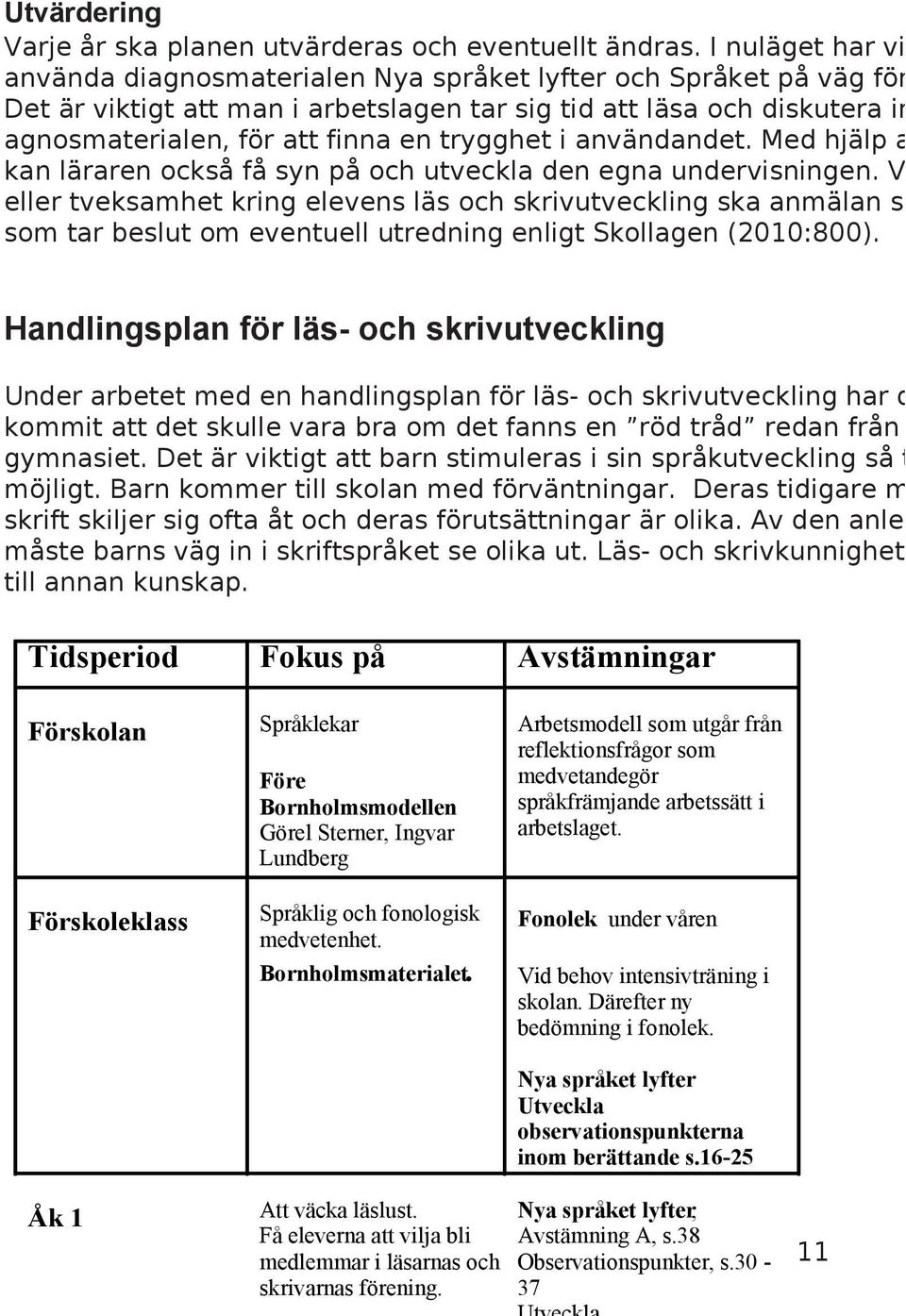 trygghet i användandet. Med hjälp a kan läraren också få syn på och utveckla den egna undervisningen.