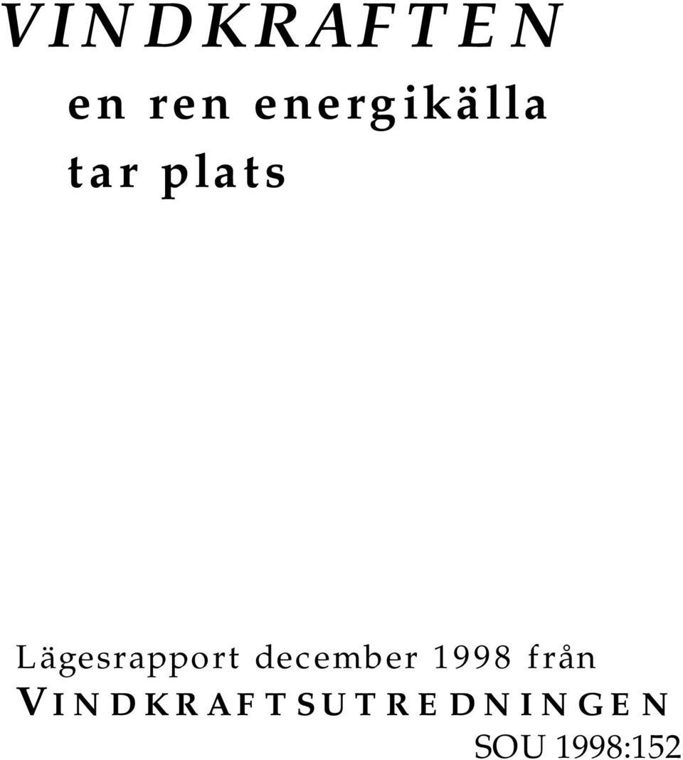 Lägesrapport december 1998