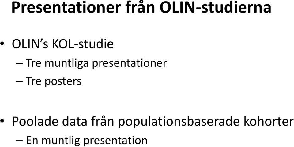 Tre posters Poolade data från