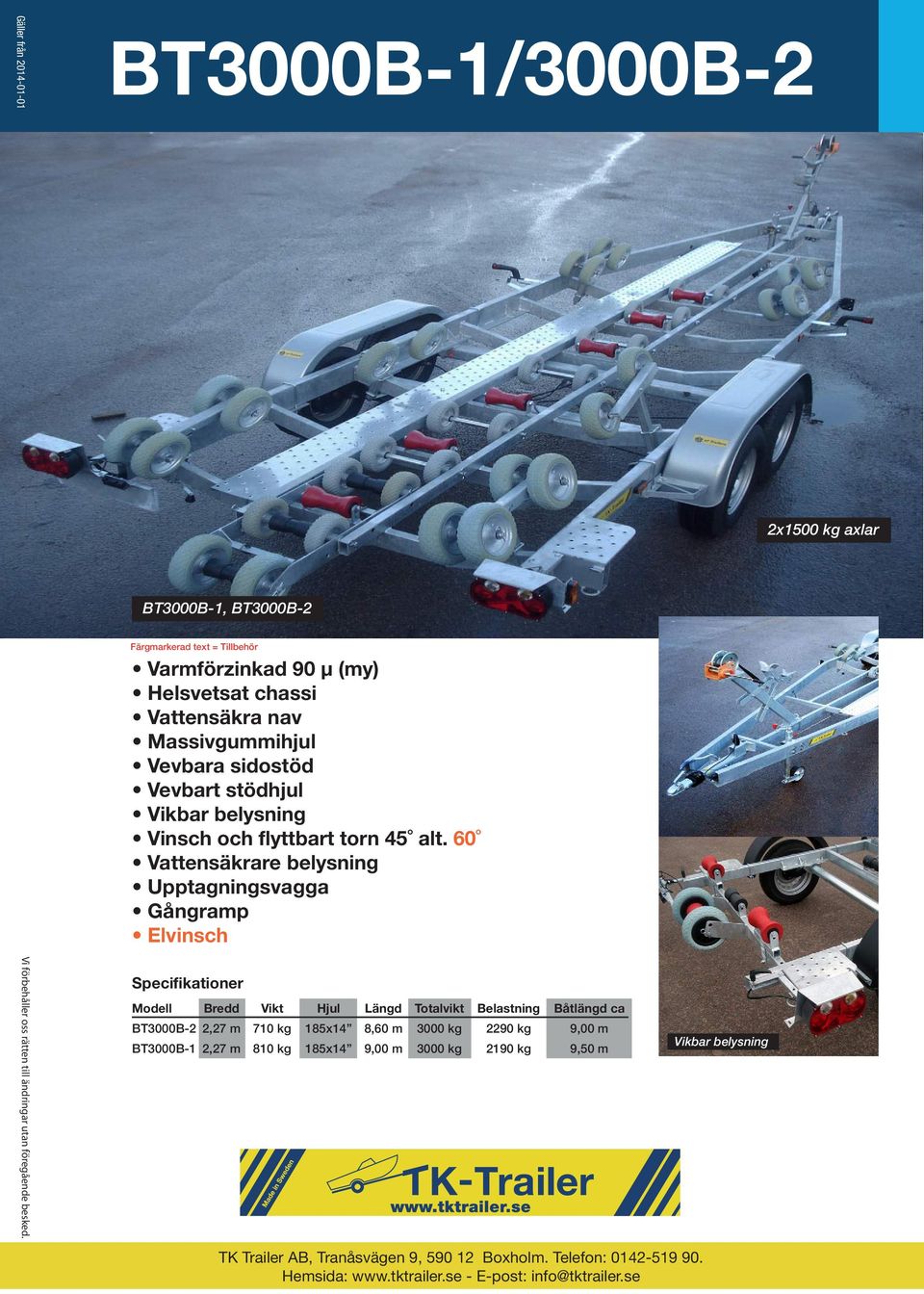 kg 185x14 8,60 m 3000 kg 2290 kg 9,00 m