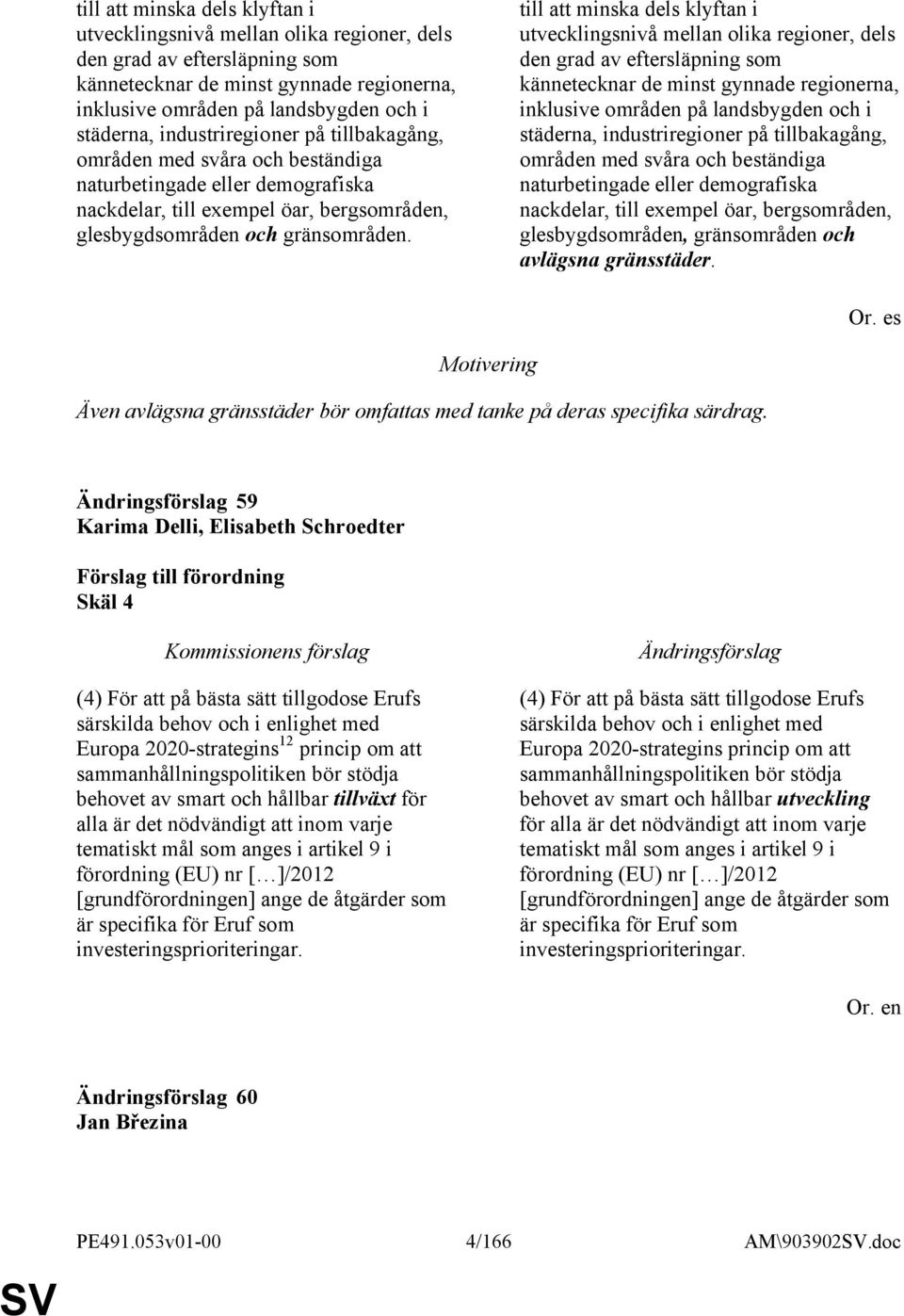 industriregioner på tillbakagång, områden med svåra och beständiga naturbetingade eller demografiska nackdelar, till exempel öar, bergsområden, glesbygdsområden, gränsområden och avlägsna gränsstäder.