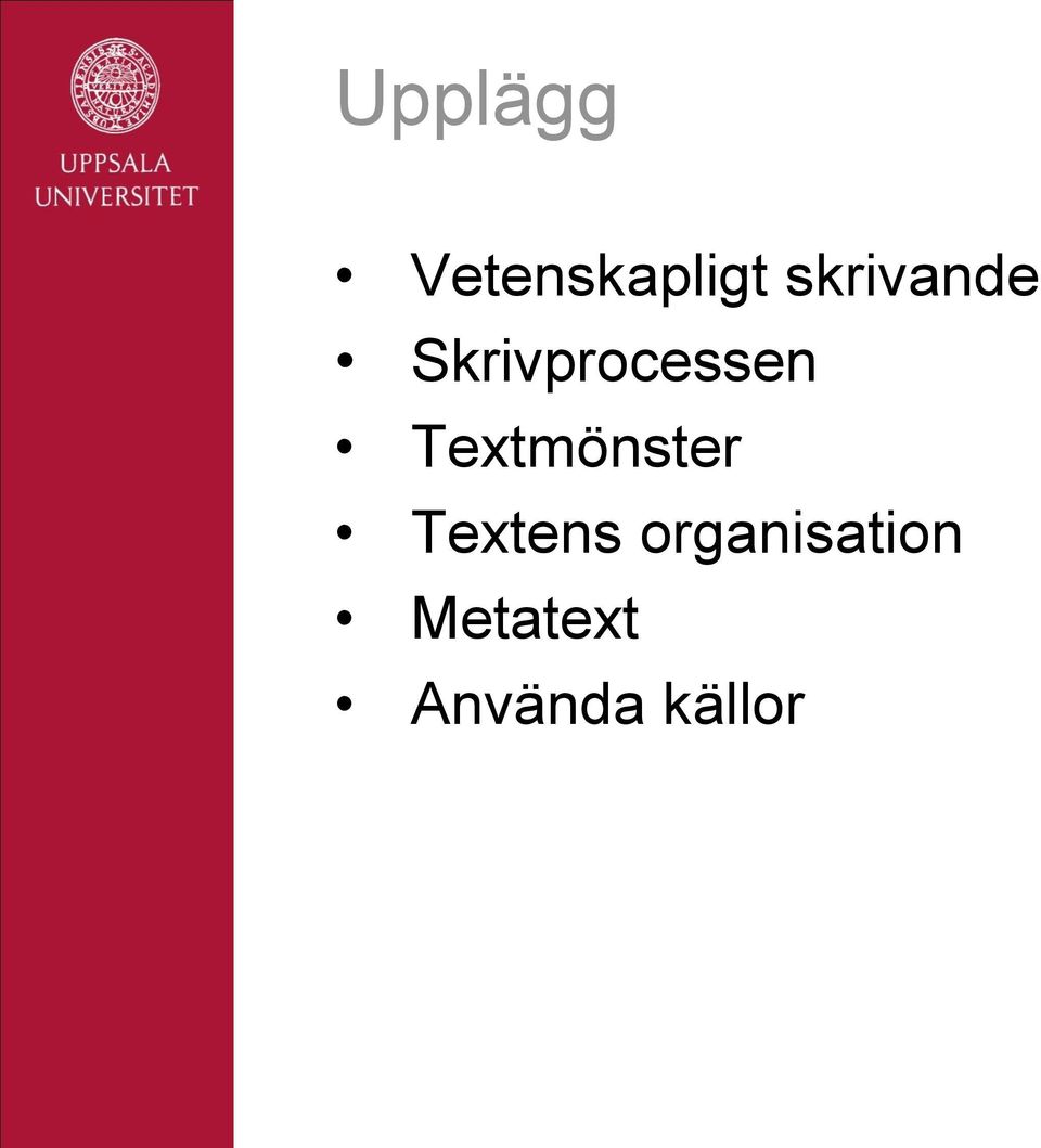 Textmönster Textens