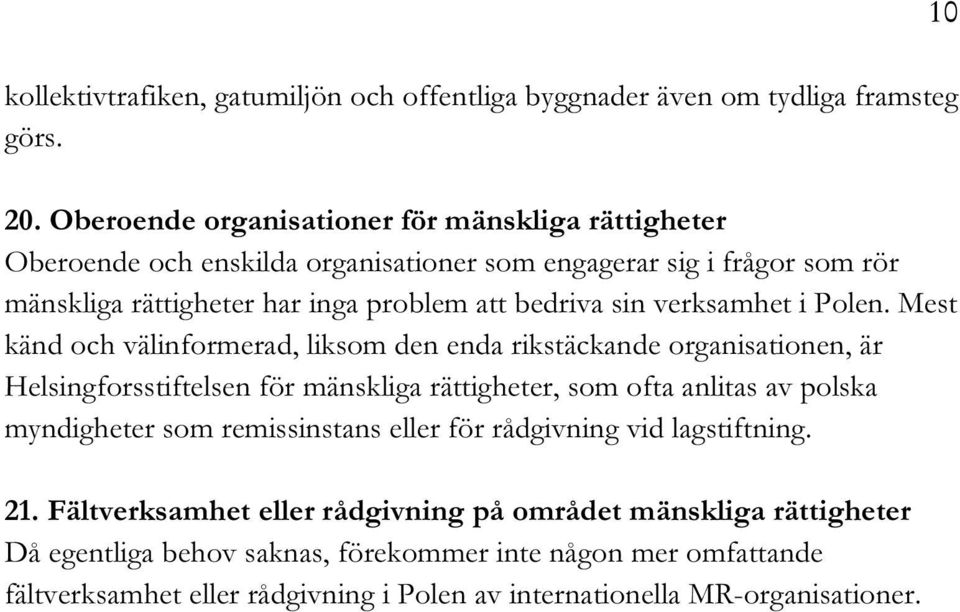 verksamhet i Polen.