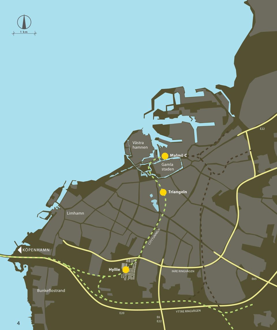 CITYTUNNELN Hyllie INRE RINGVÄGEN E65