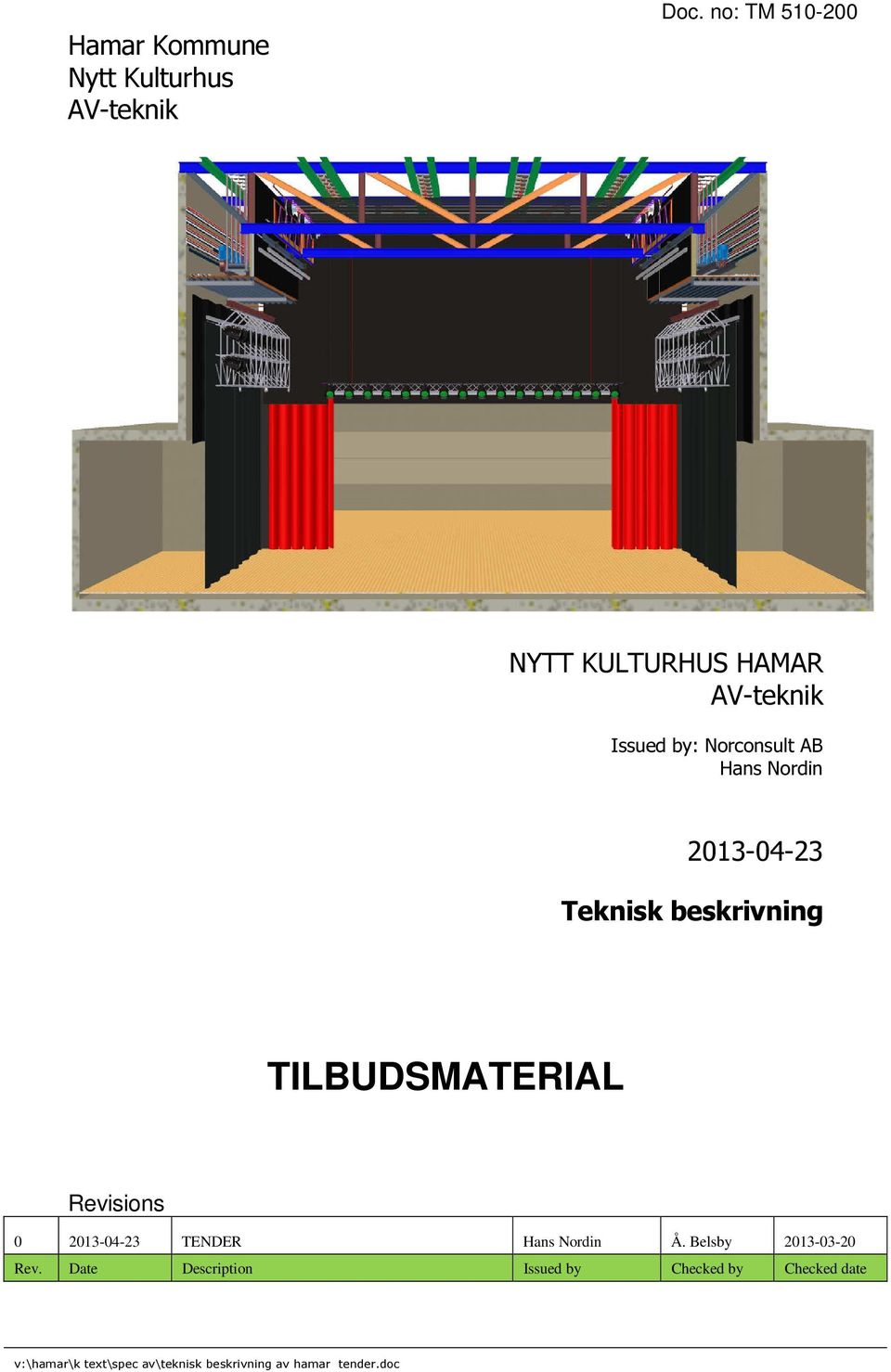 AB Hans Nordin 2013-04-23 TILBUDSMATERIAL Revisions 0 2013-04-23