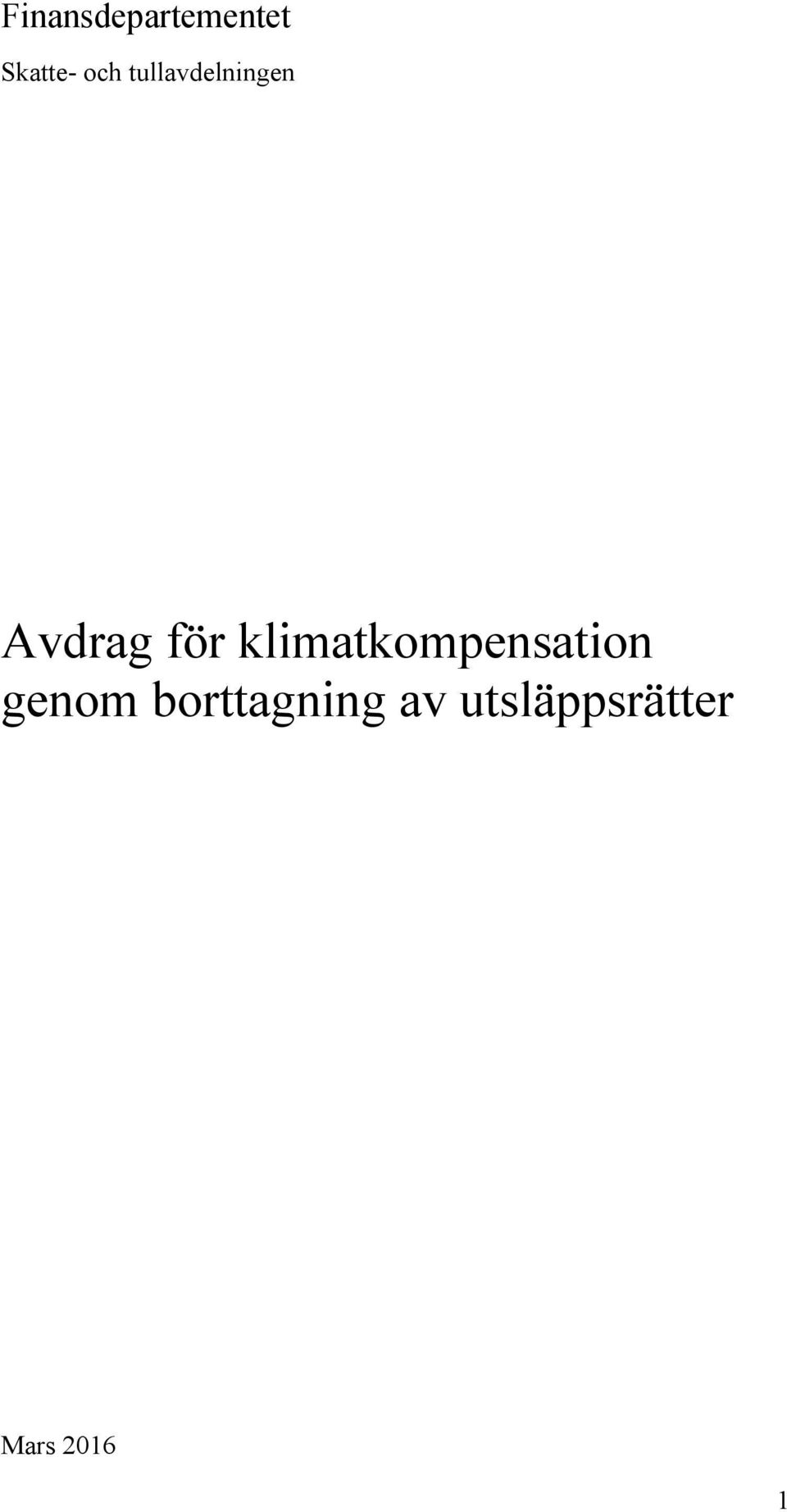 klimatkompensation genom