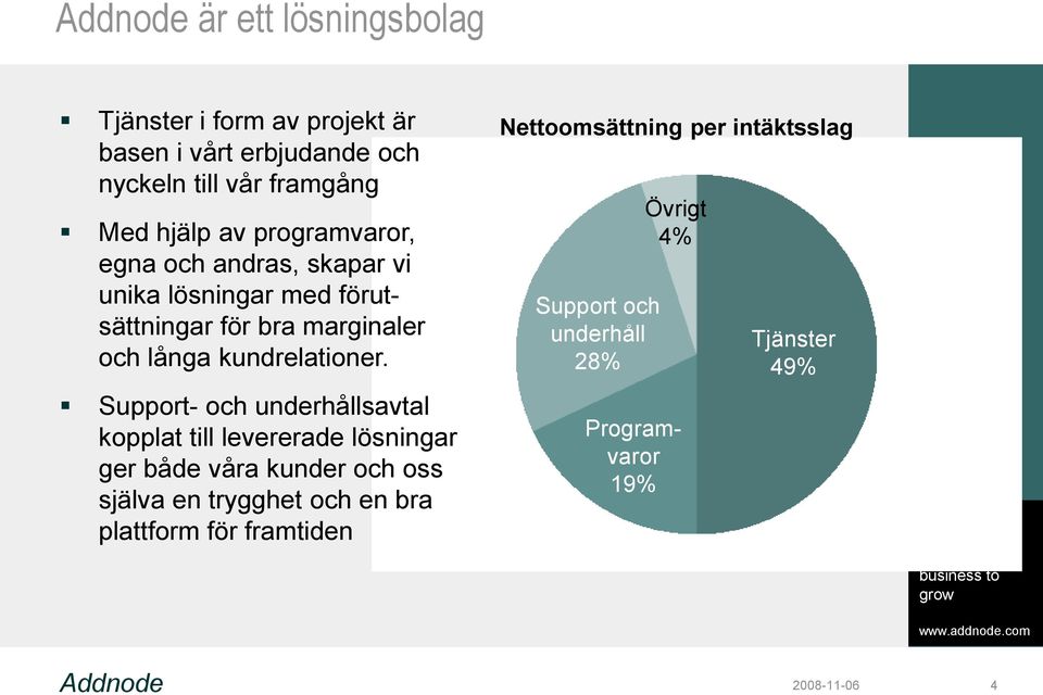 Support- och underhållsavtal kopplat till levererade lösningar ger både våra kunder och oss själva en trygghet och en bra