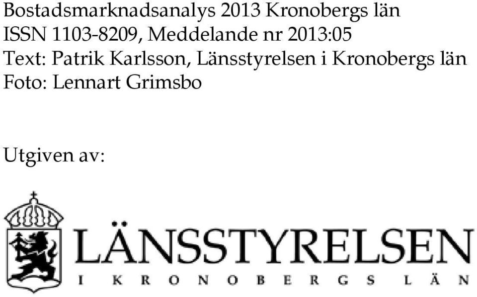 Text: Patrik Karlsson, Länsstyrelsen i