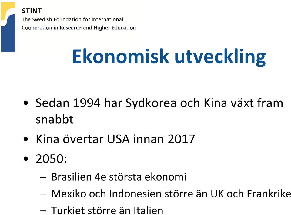 2050: Brasilien 4e största ekonomi Mexiko och