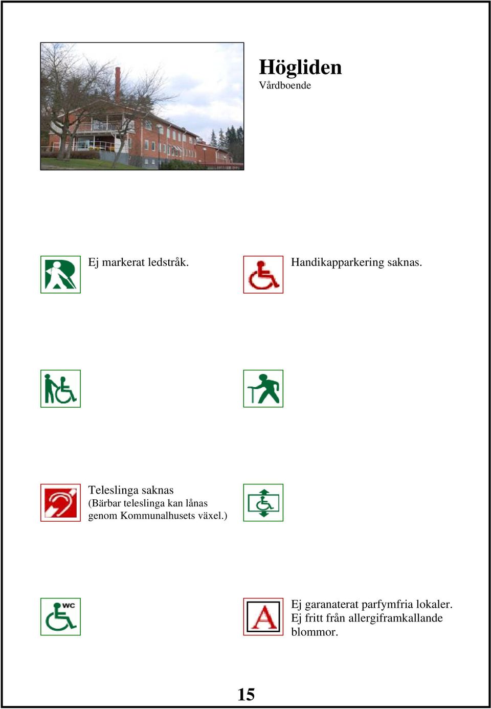 Teleslinga saknas Ej garanaterat