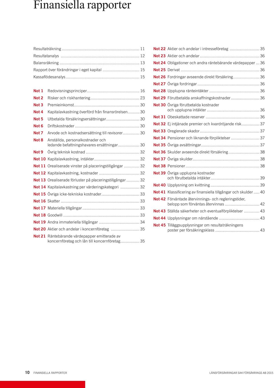 .. 30 Not 7 Arvode och kostnadsersättning till revisorer... 30 Not 8 Anställda, personalkostnader och ledande befattningshavares ersättningar... 30 Not 9 Övrig teknisk kostnad.