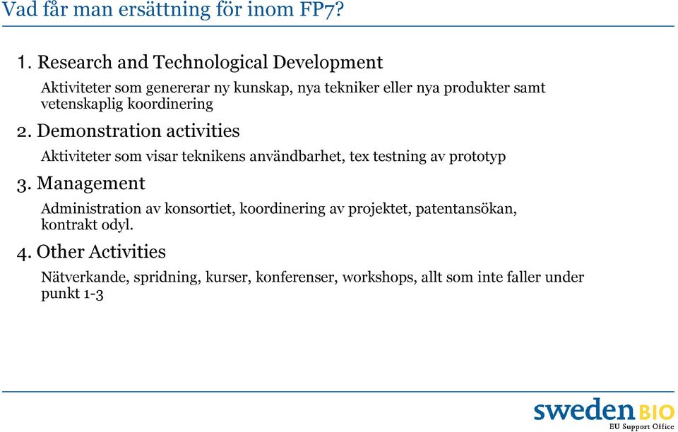 vetenskaplig koordinering 2.