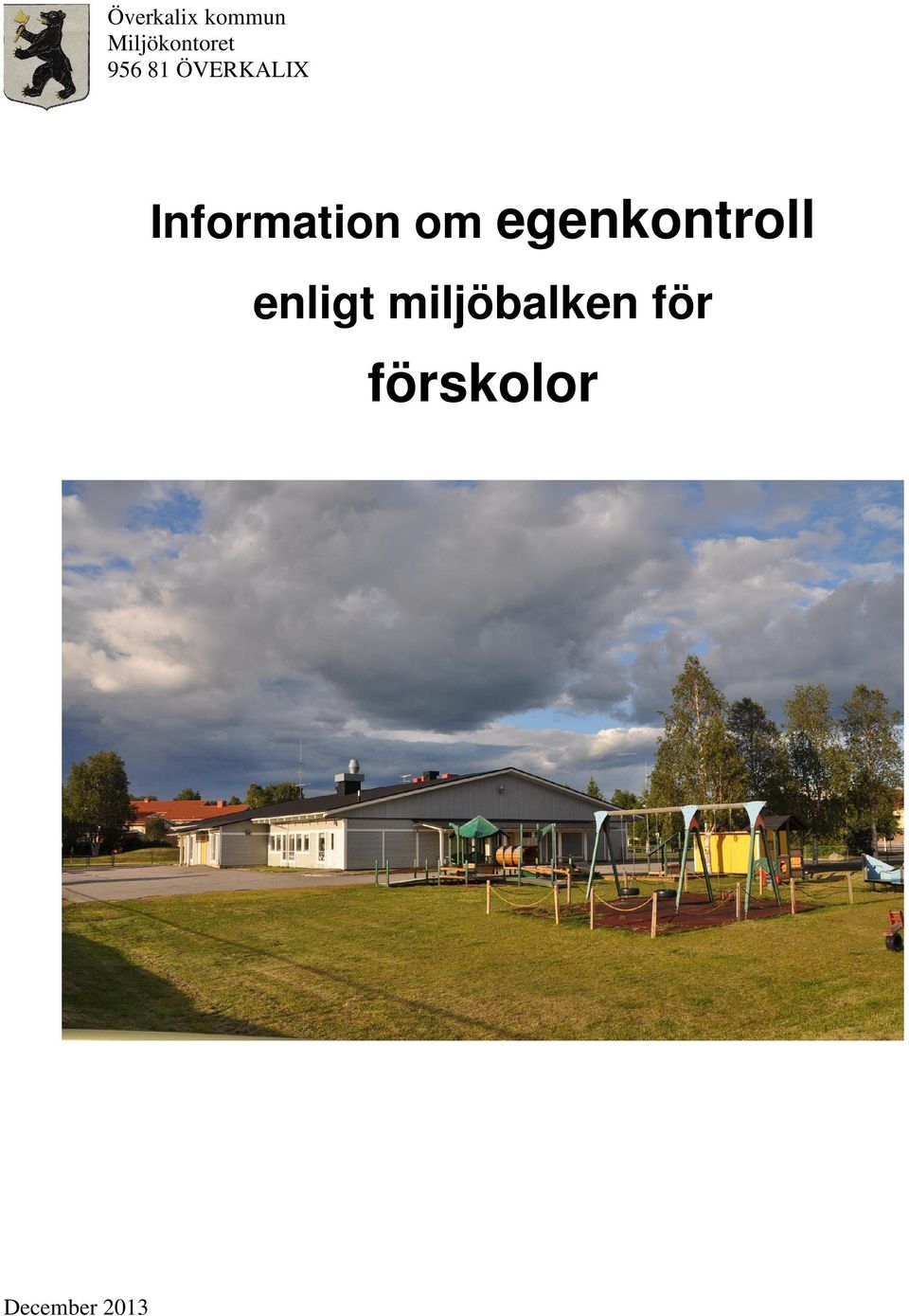 om egenkontroll enligt