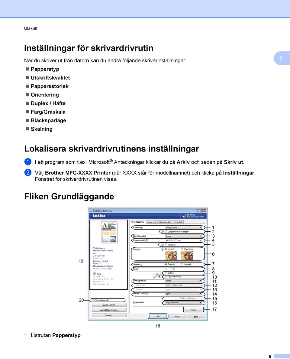 ex. Microsoft Anteckningar klickar du på Arkiv och sedan på Skriv ut.