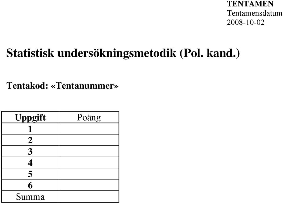 undersökningsmetodik (Pol.