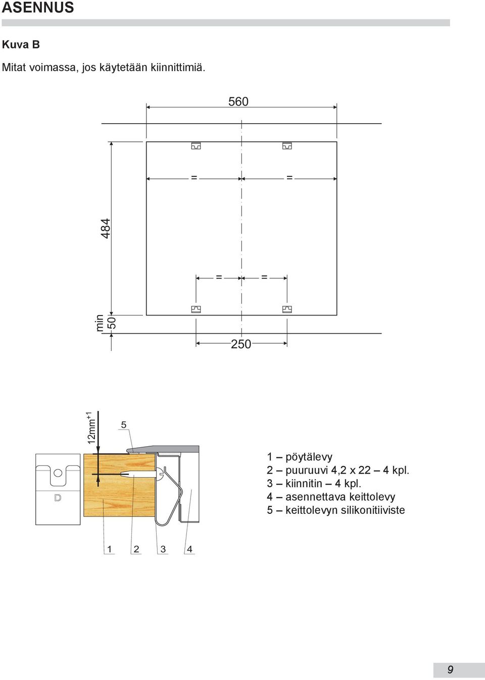 uvi 4,2 x 22 4 kpl. 3 kiin ni tin 4 kpl.