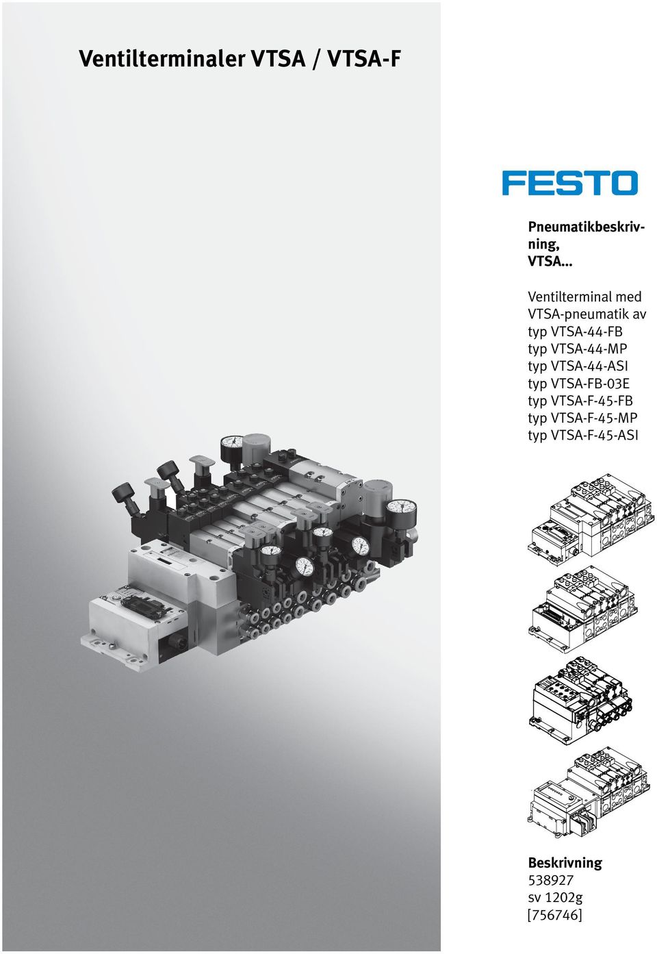 VTSA-44-MP typ VTSA-44-ASI typ VTSA-FB-03E typ VTSA-F-45-FB