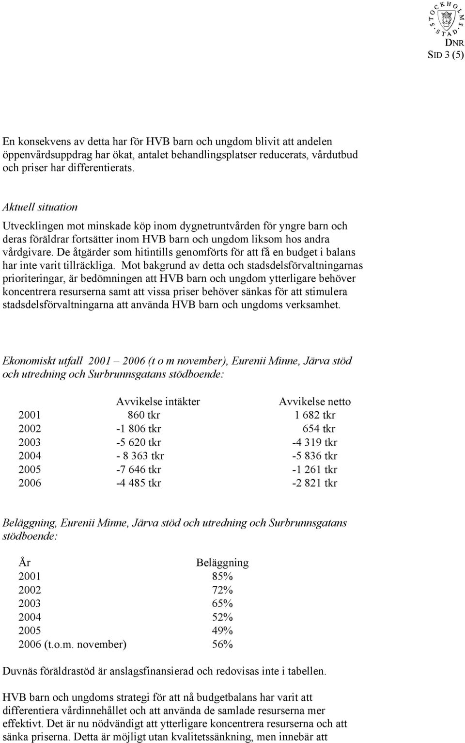 De åtgärder som hitintills genomförts för att få en budget i balans har inte varit tillräckliga.