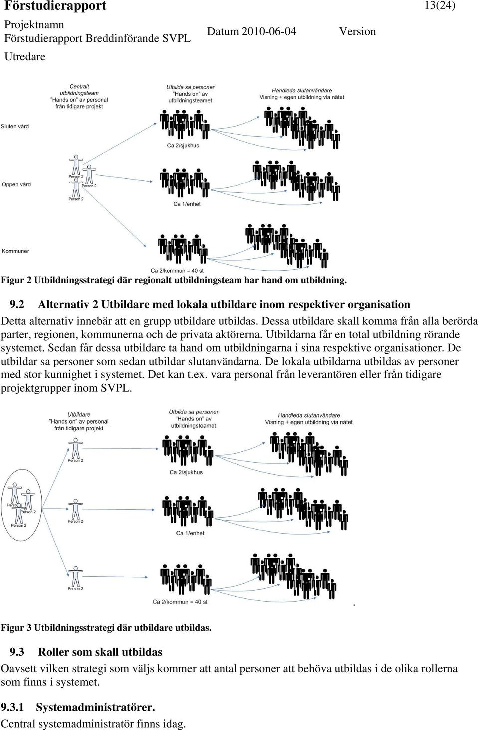 Dessa utbildare skall komma från alla berörda parter, regionen, kommunerna och de privata aktörerna. Utbildarna får en total utbildning rörande systemet.