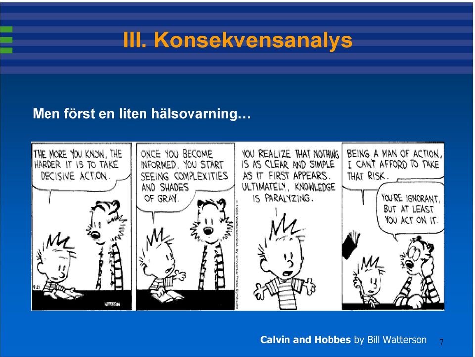 hälsovarning Calvin