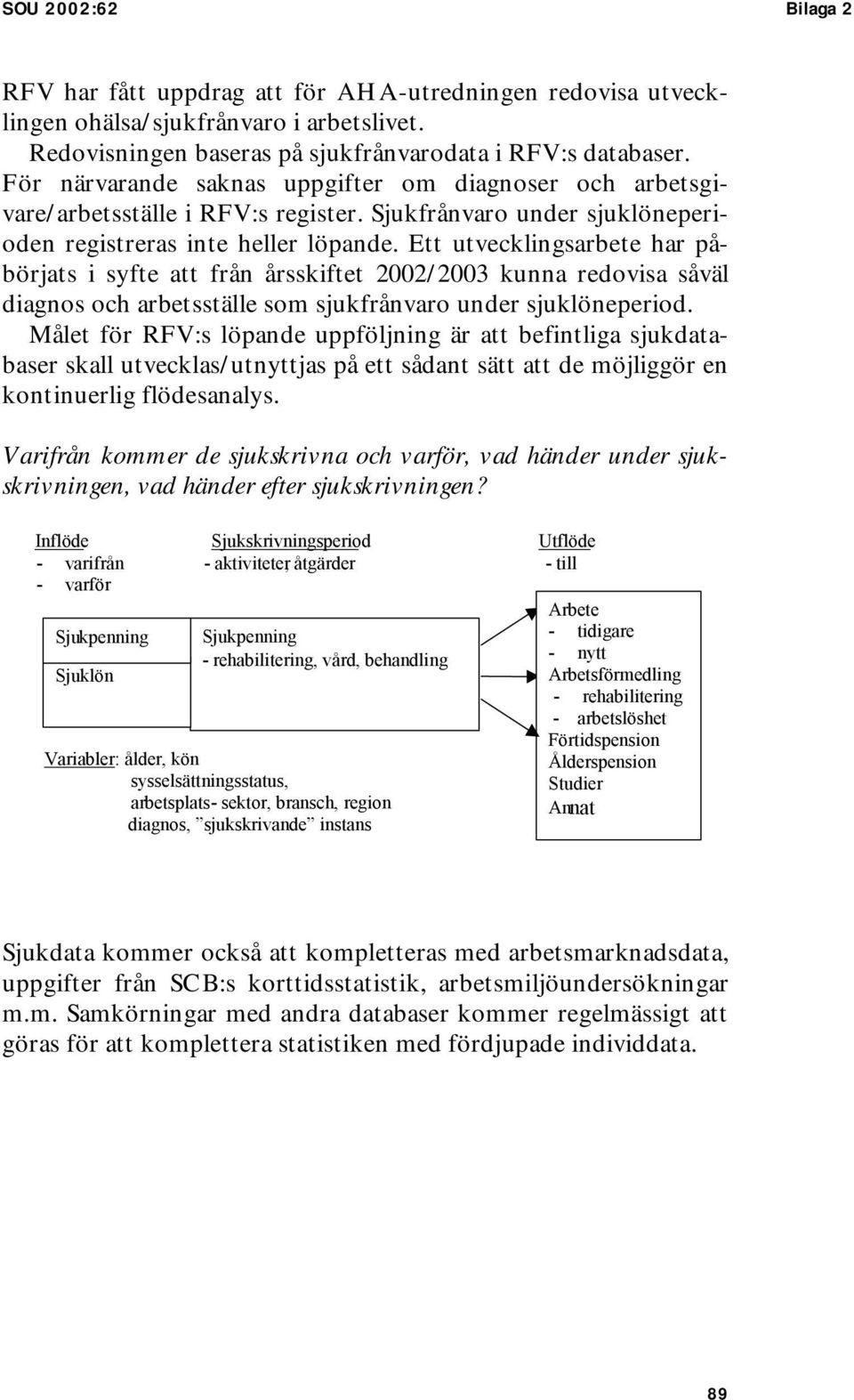 Ett utvecklingsarbete har påbörjats i syfte att från årsskiftet 22/23 kunna redovisa såväl diagnos och arbetsställe som sjukfrånvaro under sjuklöneperiod.