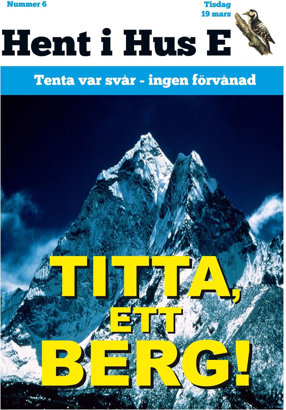 Tenta var svår -