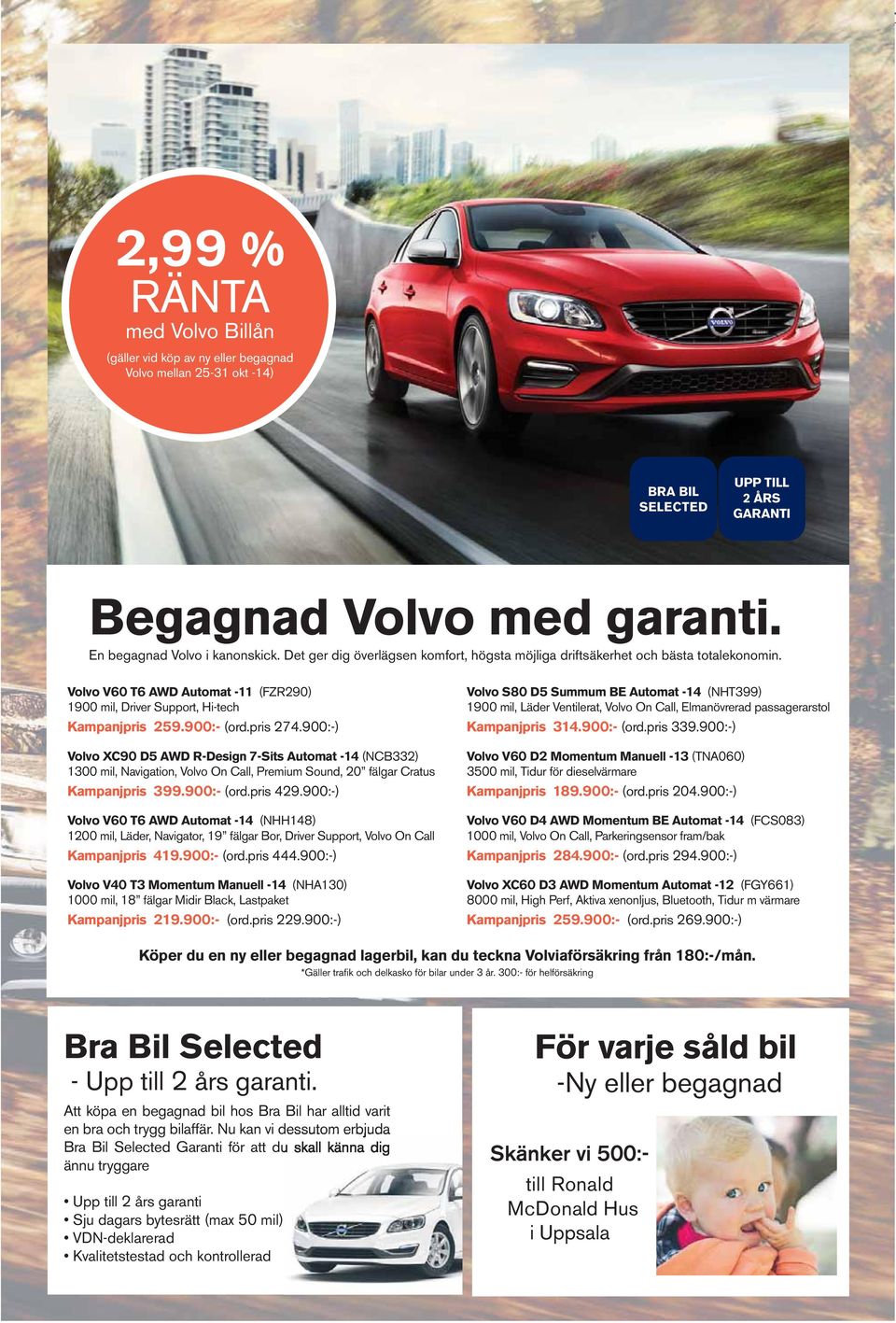 Volvo V60 T6 AWD Automat -11 (FZR290) 1900 mil, Driver Support, Hi-tech Kampanjpris 259.900:- (ord.pris 274.