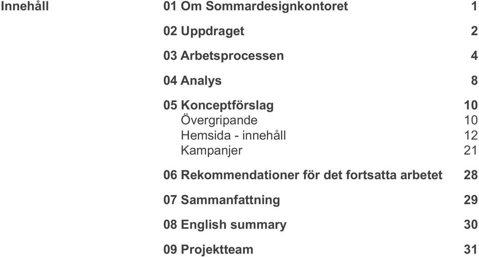 innehåll 12 Kampanjer 21 06 Rekommendationer för det