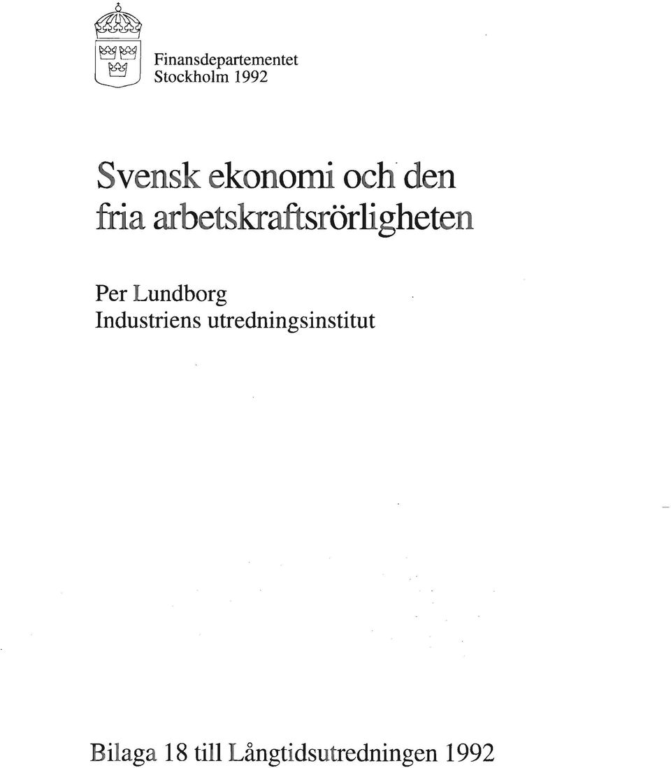 arbetskraftsrörligheten Per Lundborg