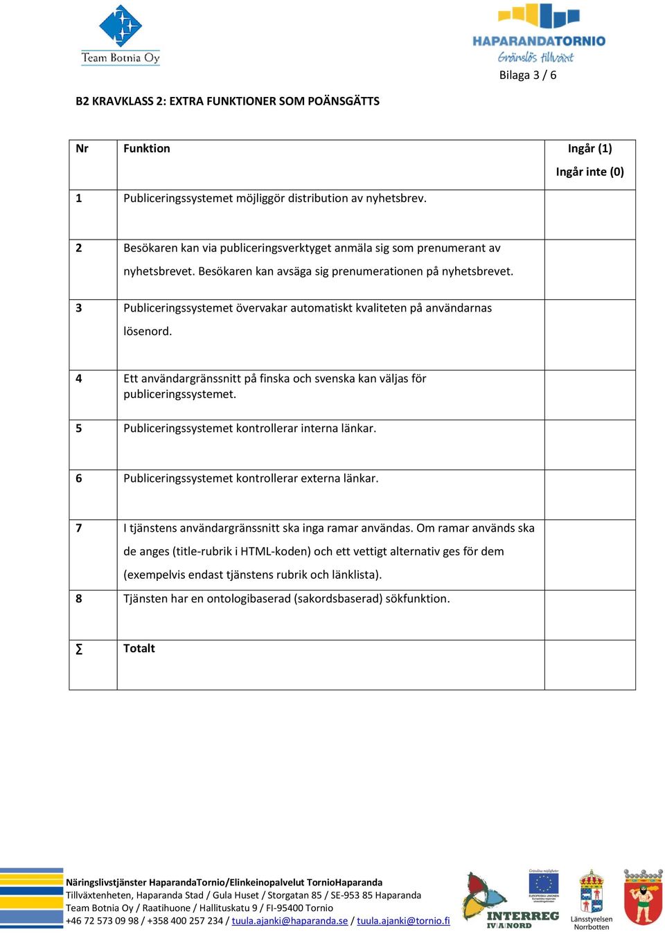 3 Publiceringssystemet övervakar automatiskt kvaliteten på användarnas lösenord. 4 Ett användargränssnitt på finska och svenska kan väljas för publiceringssystemet.