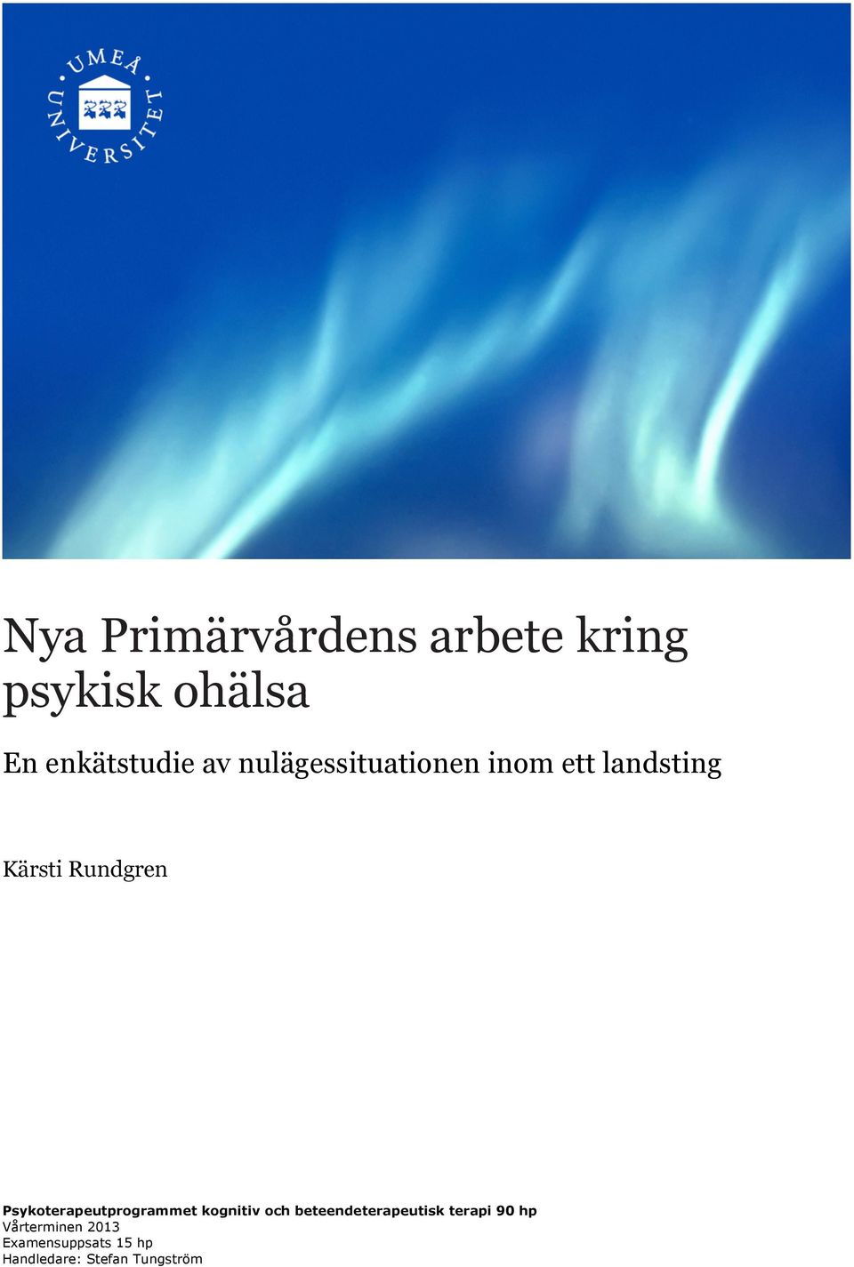 Psykoterapeutprogrammet kognitiv och beteendeterapeutisk terapi