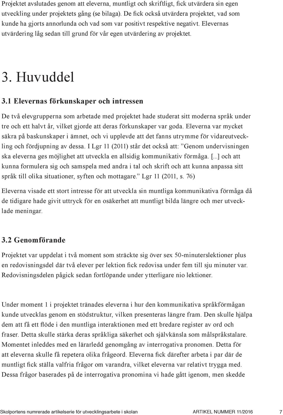 Huvuddel 3.