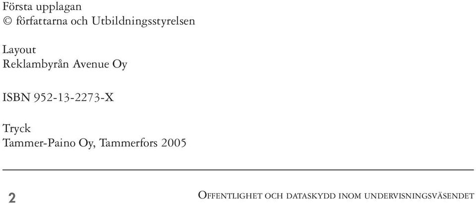 Reklambyrån Avenue Oy ISBN