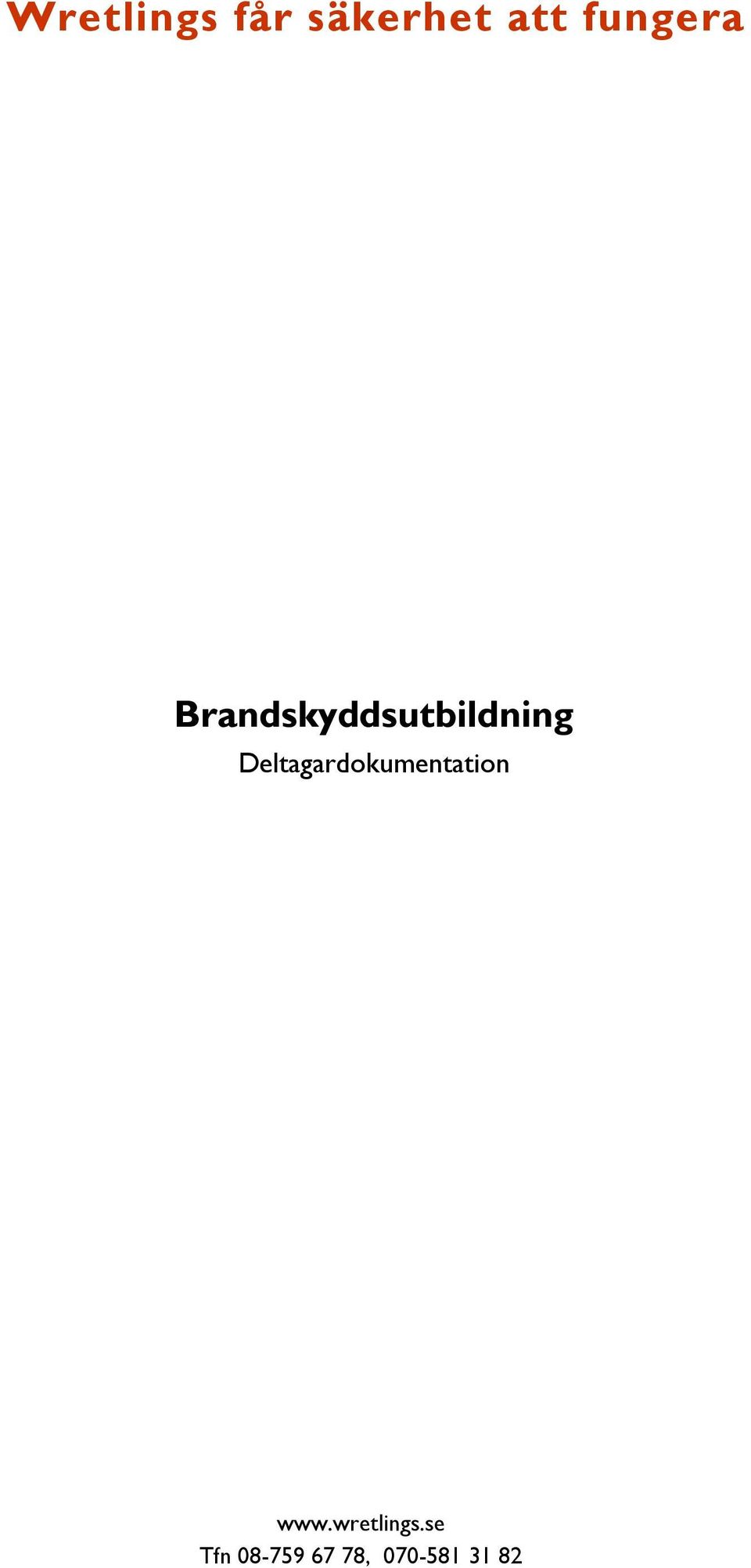 Brandskyddsutbildning