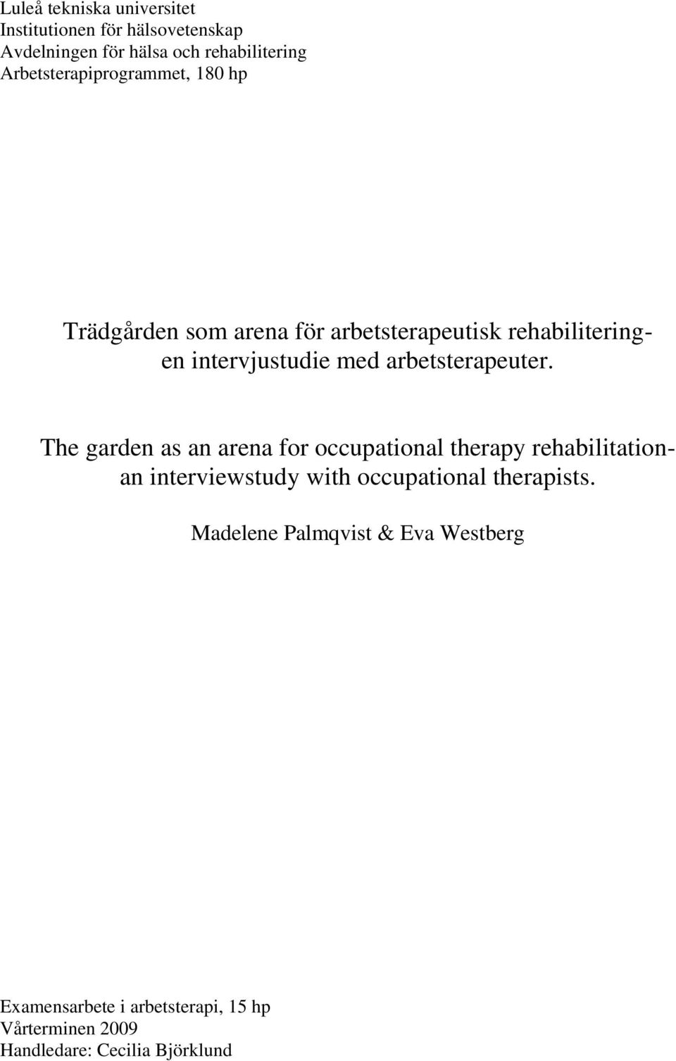 arbetsterapeuter.
