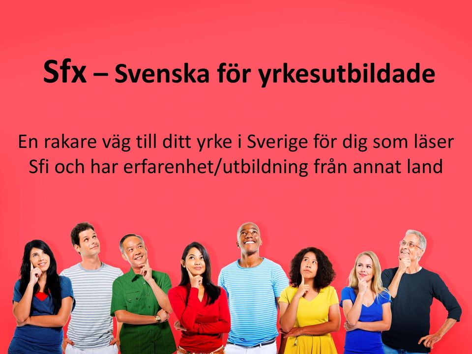 Sverige för dig som läser Sfi och