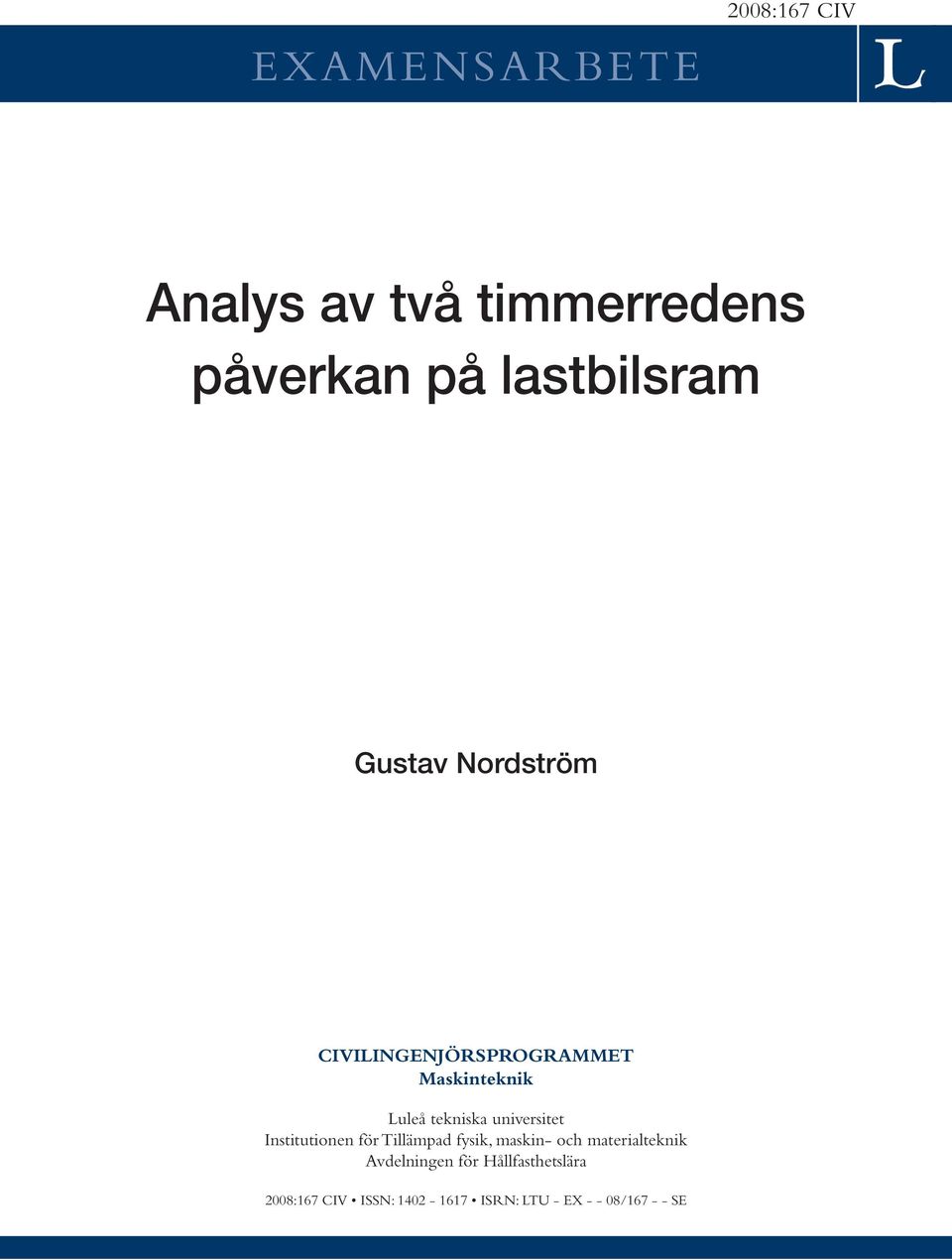 universitet Institutionen för Tillämpad fysik, maskin- och materialteknik