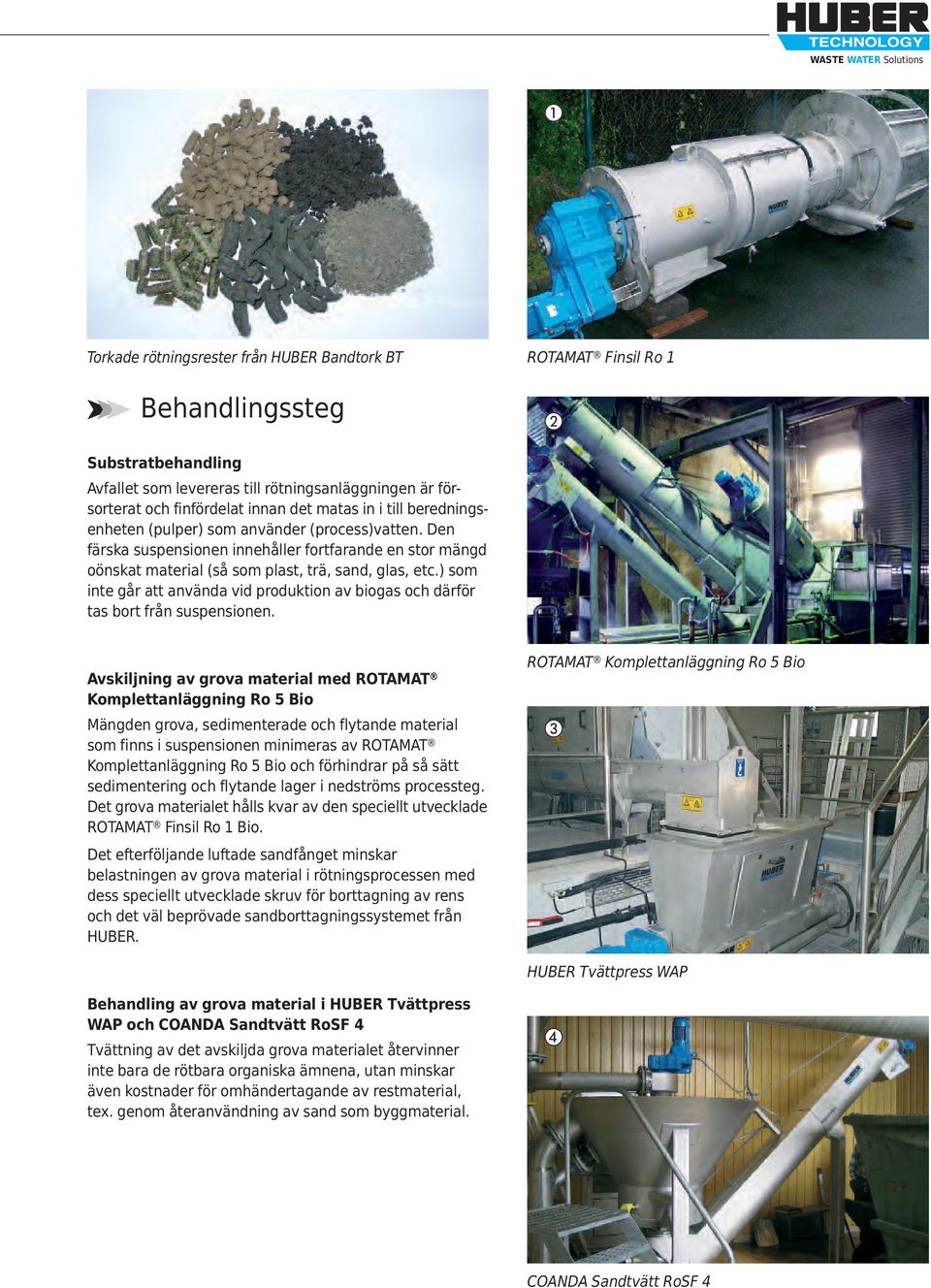 ) som inte går att använda vid produktion av biogas och därför tas bort från suspensionen.