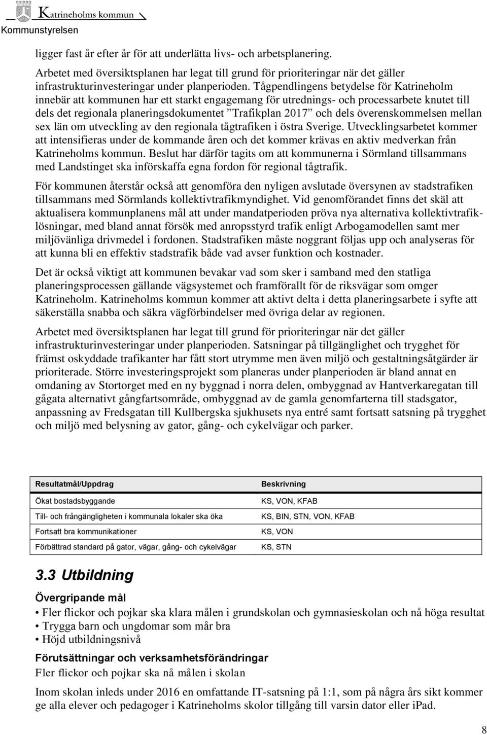 överenskommelsen mellan sex län om utveckling av den regionala tågtrafiken i östra Sverige.