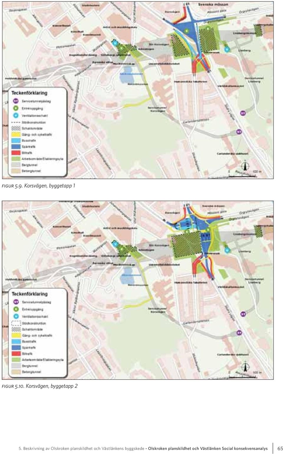 Beskrivning av Olskroken planskildhet och