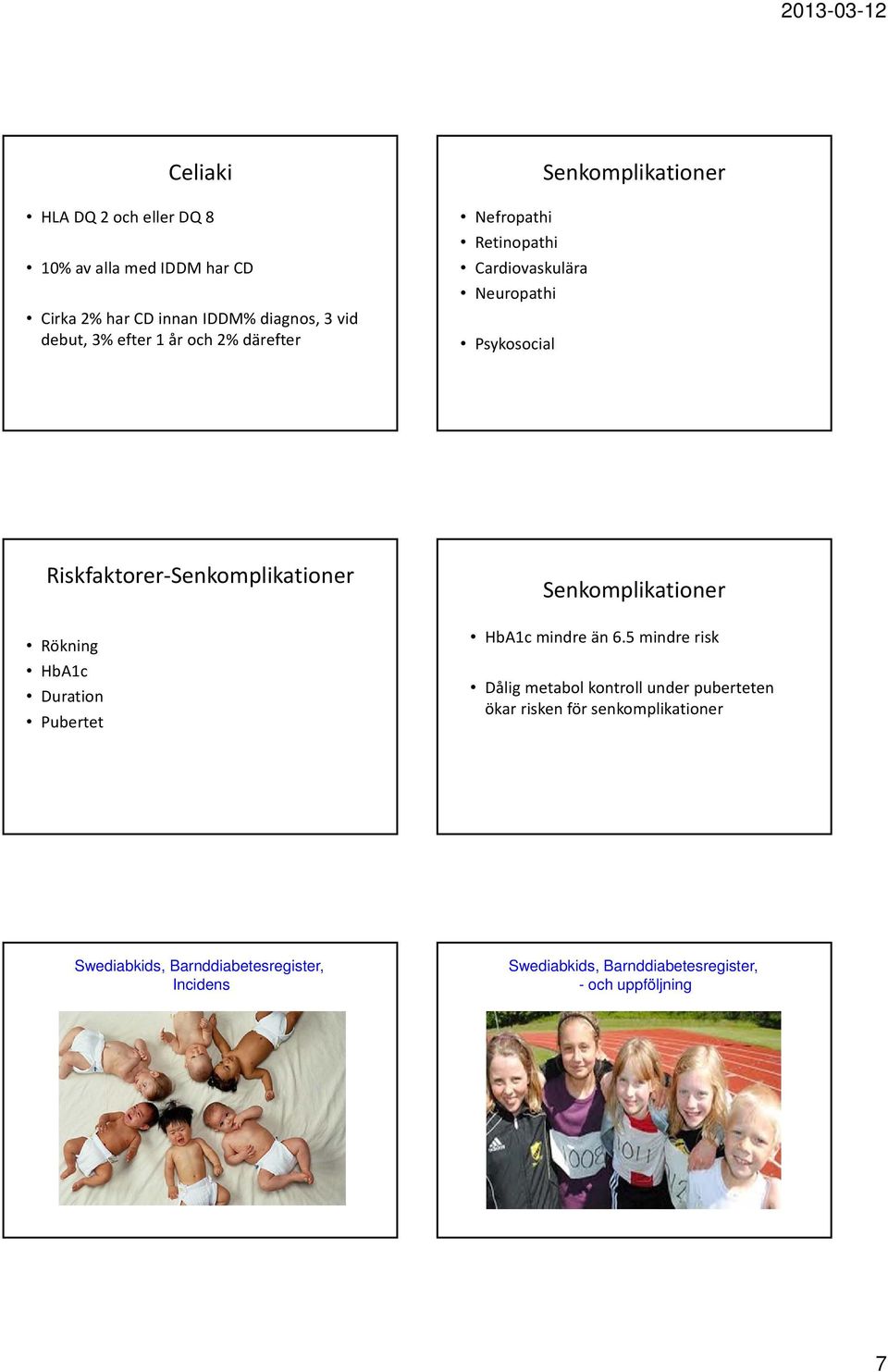 Rökning HbA1c Duration Pubertet Senkomplikationer HbA1c mindre än 6.