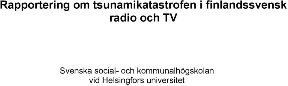 finlandssvensk radio och TV