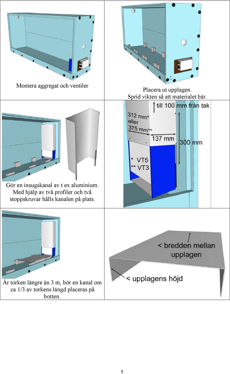 Gör en insugskanal av t ex aluminium.