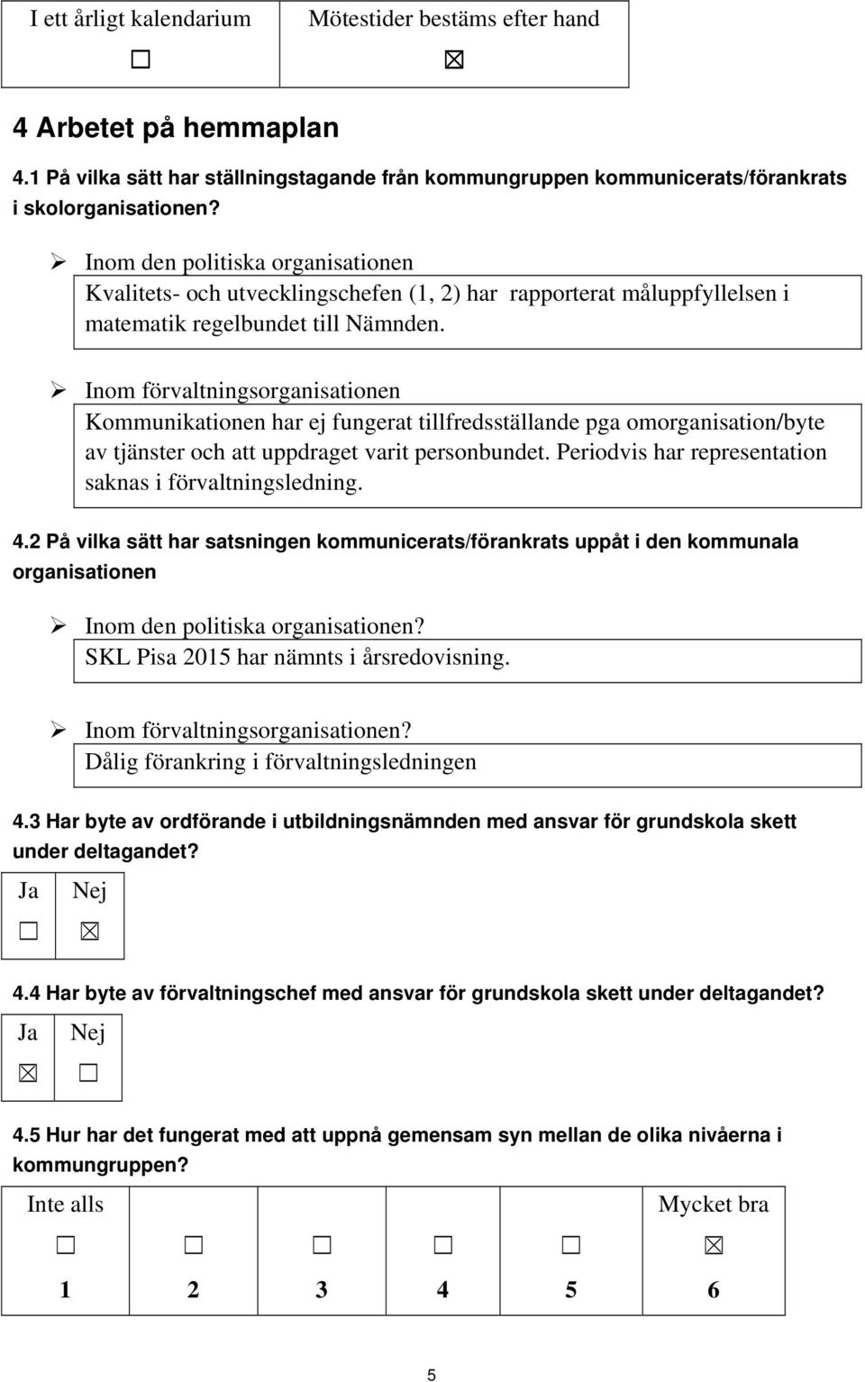 Inom förvaltningsorganisationen Kommunikationen har ej fungerat tillfredsställande pga omorganisation/byte av tjänster och att uppdraget varit personbundet.