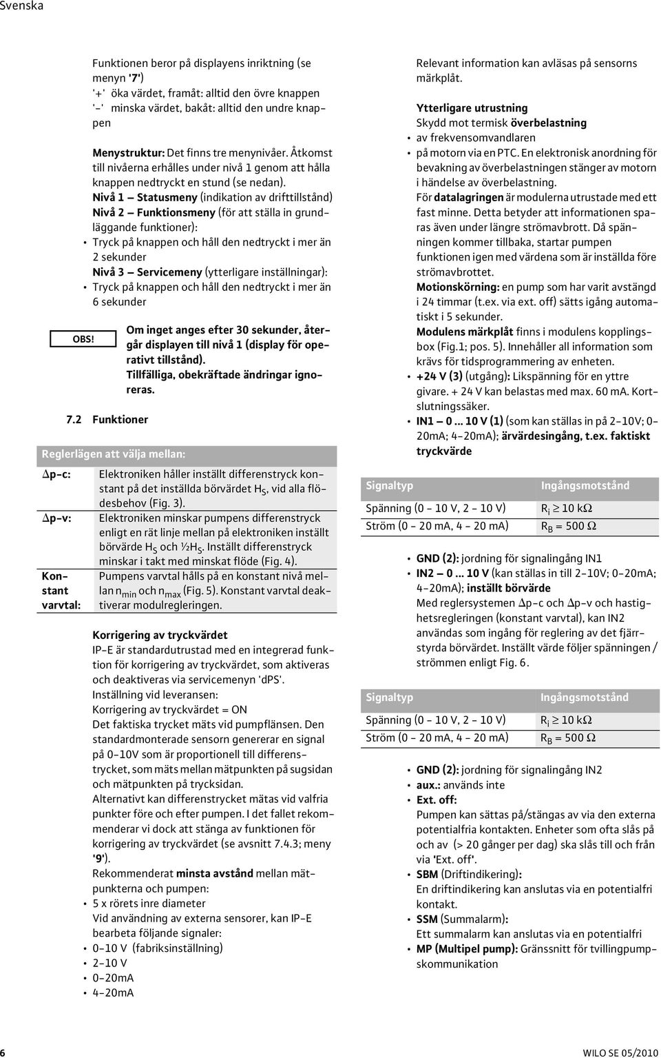 Nivå 1 Statusmeny (indikation av drifttillstånd) Nivå 2 Funktionsmeny (för att ställa in grundläggande funktioner): Tryck på knappen och håll den nedtryckt i mer än 2 sekunder Nivå 3 Servicemeny