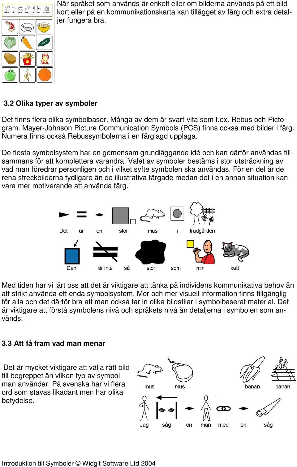 Numera finns också Rebussymbolerna i en färglagd upplaga. De flesta symbolsystem har en gemensam grundläggande idé och kan därför användas tillsammans för att komplettera varandra.